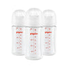 Pigeon Wide Neck Nursing Bottle 8oz/240ml Glass 3pc with M nipple