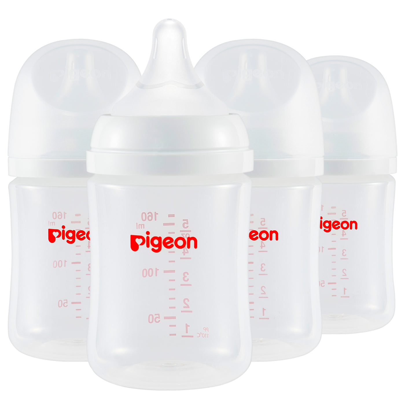 PP Wide Neck Soft Touch Baby Bottle 4 packs, 5.4 Oz(for Newborns)(Not Glass)-1