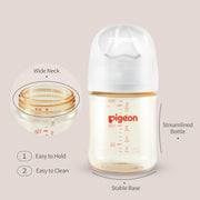 PPSU Wide Neck Baby Bottle for Newborns 2 Packs,5.4 Oz(Not Glass)-3