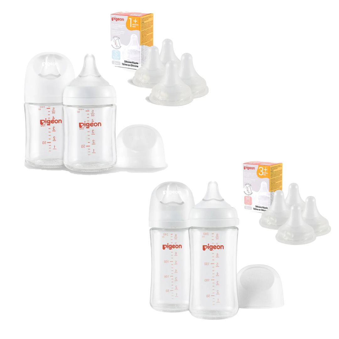 Baby Glass Bottle Set Bundle for Newborn(0~3+ m)-1