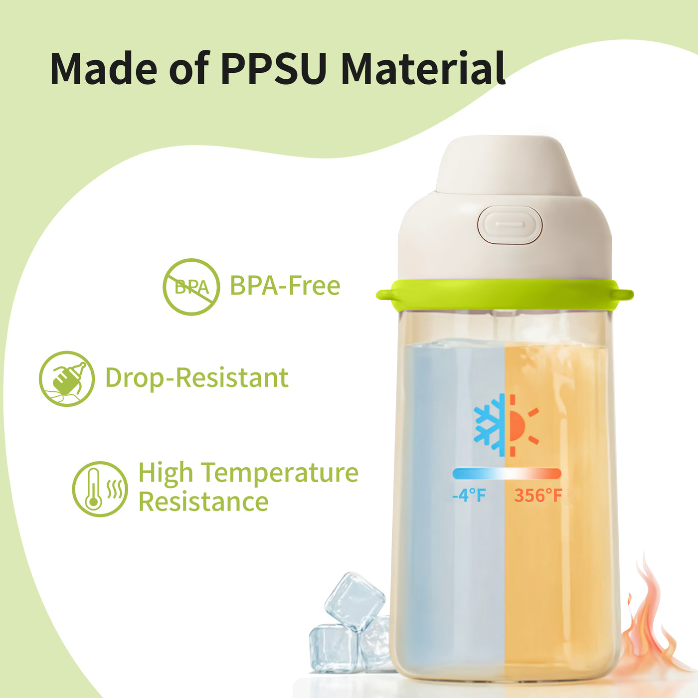 Pigeon Double Port PPSU Drinking cup 36M+(talkative and friends)-2