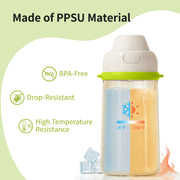 Pigeon Double Port PPSU Drinking cup 36M+(talkative and friends)-2