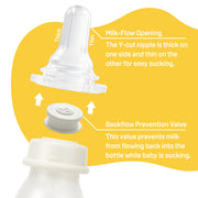 Baby Cleft Lip/Palate Bottle with 2 Nipples, 8.11 Oz-3