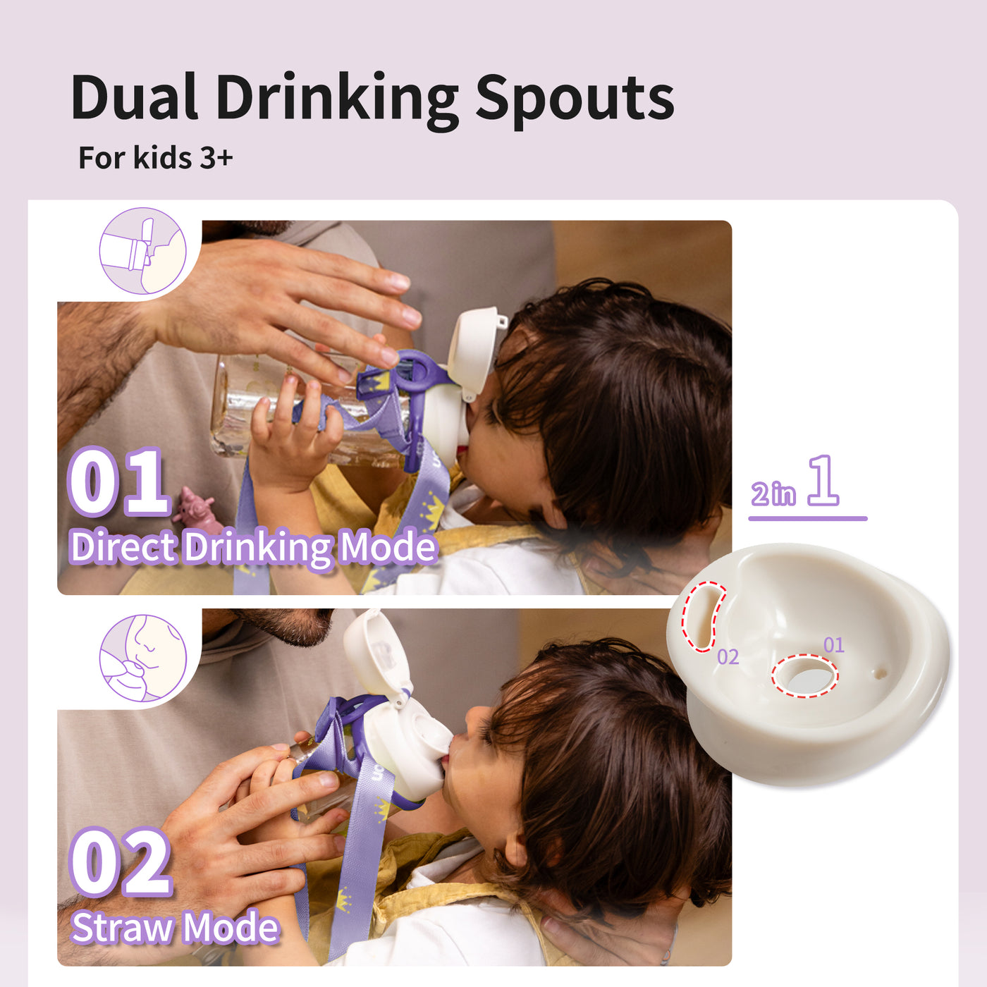 Pigeon Double Port PPSU Drinking cup 36M+(Sugar beans and friends)-3