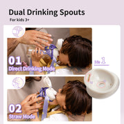 Pigeon Double Port PPSU Drinking cup 36M+(Sugar beans and friends)-3