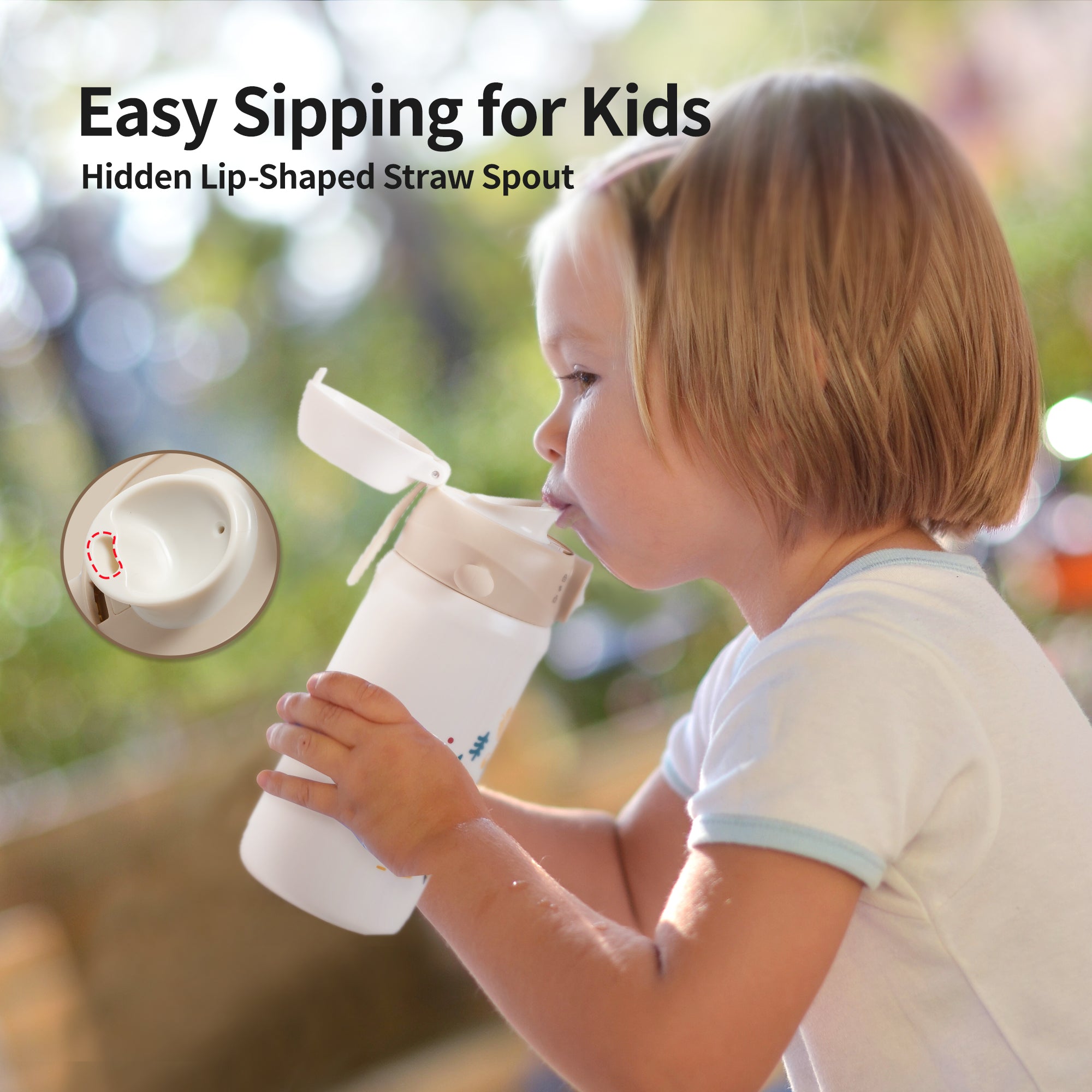 Kids' Stainless Steel Insulated Cup – 17 oz / 500ml(Little-Doctor goes skating)