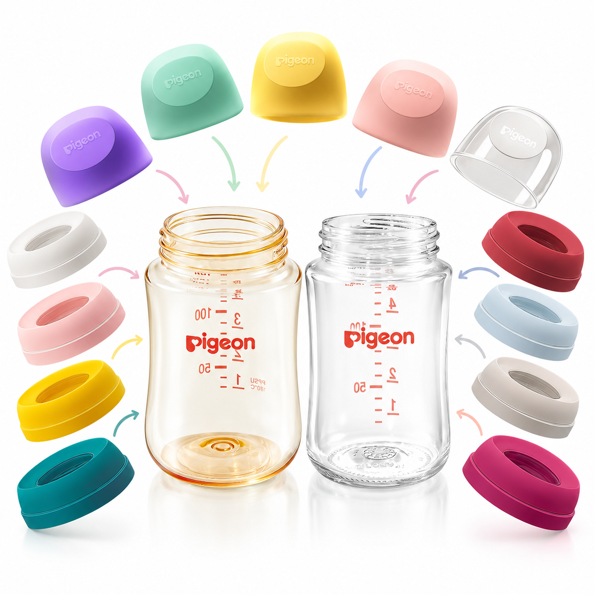 Pigeon Mix & Match Baby Bottle – Build Your Own Bottle