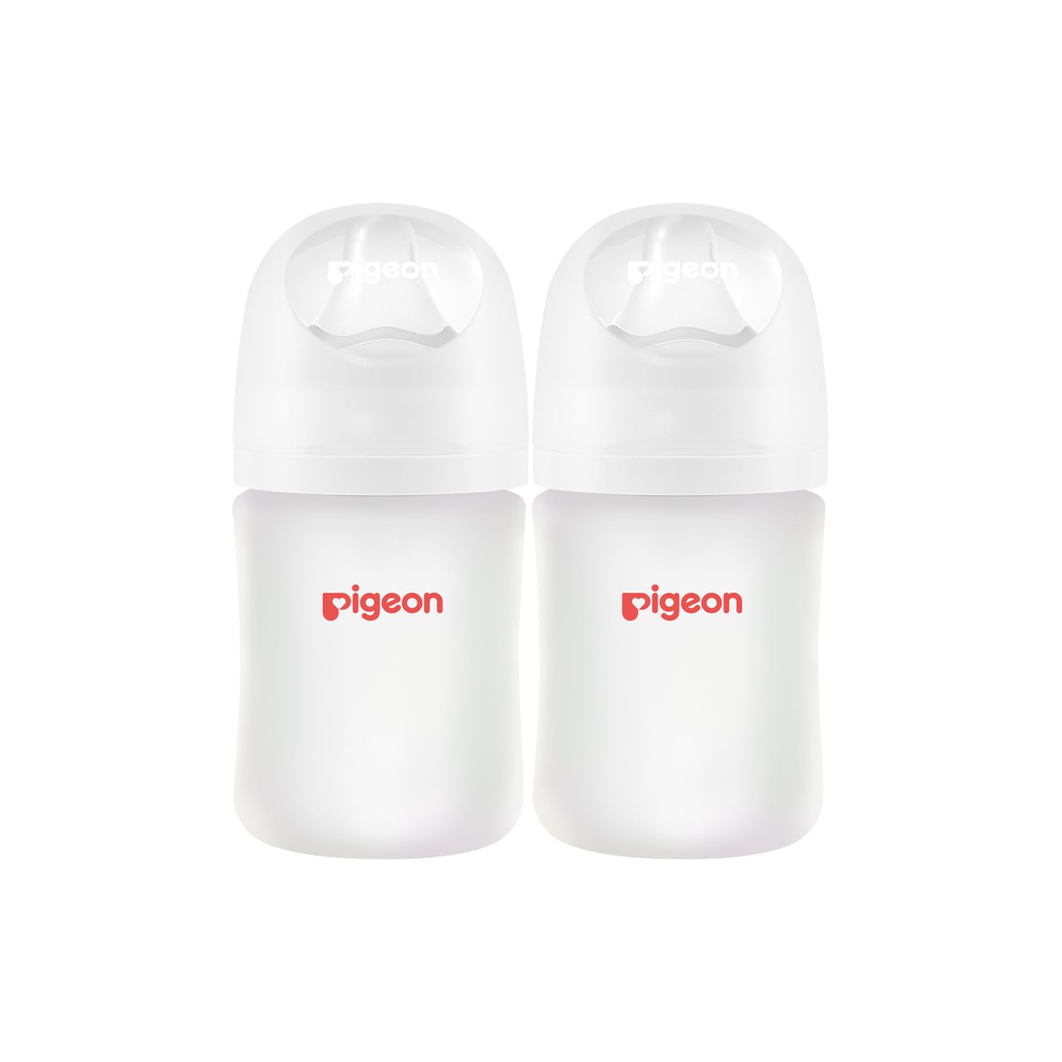 5oz Glass Inside/Silicone Outside Baby Bottle, Wide Neck, (Pack of 2)