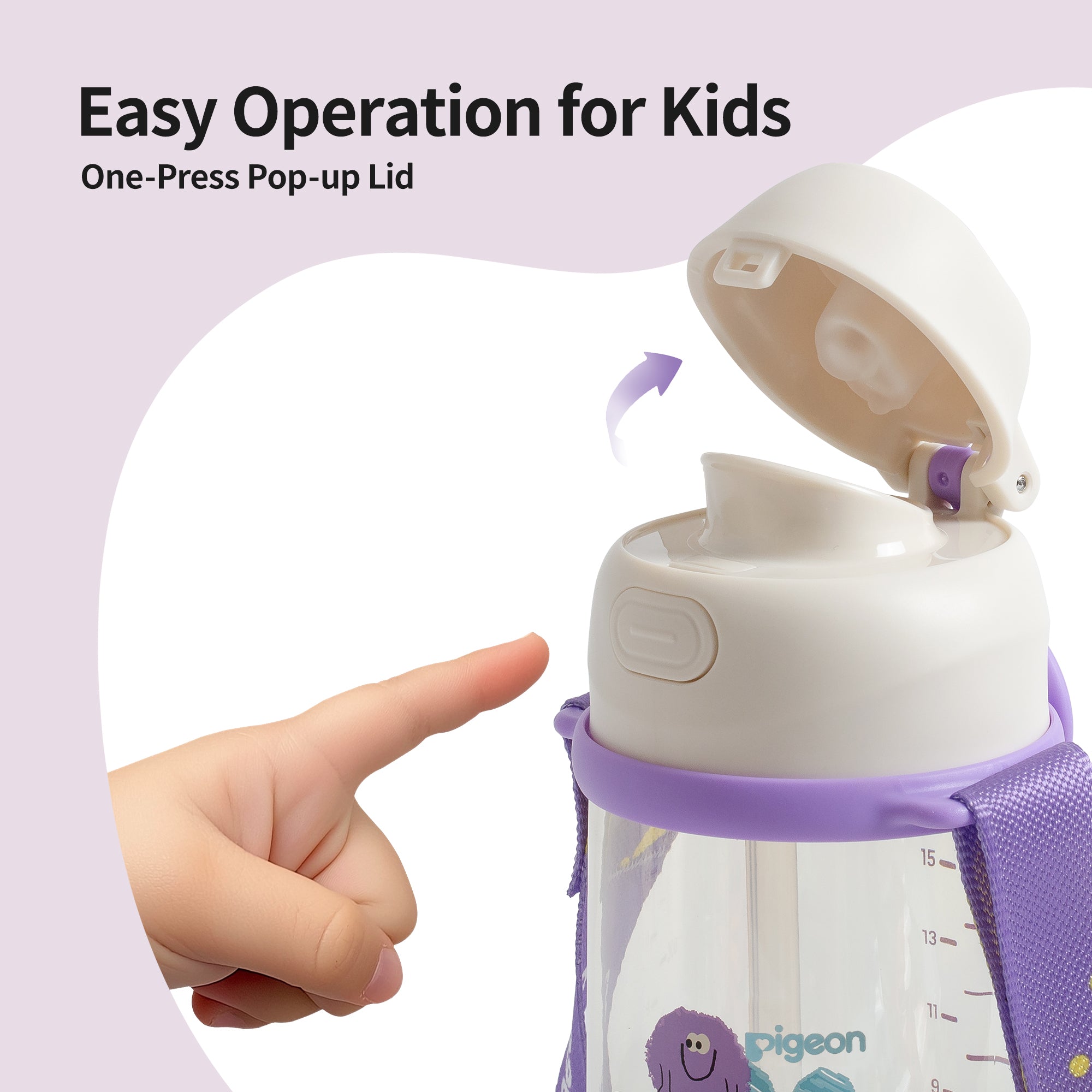 Pigeon Double Port PPSU Drinking cup 36M+(Sugar beans and friends)