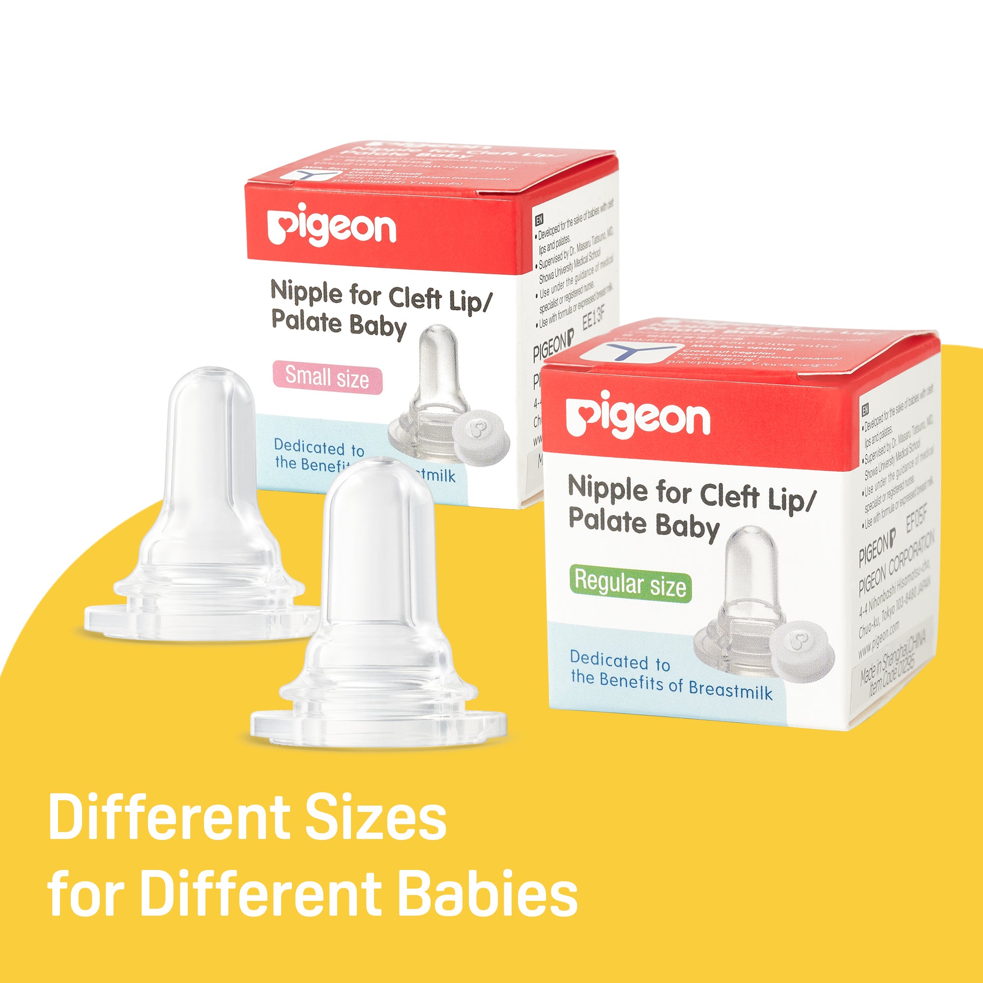 Bottle Nipple for Cleft Lip/Palate Baby, Regular Size