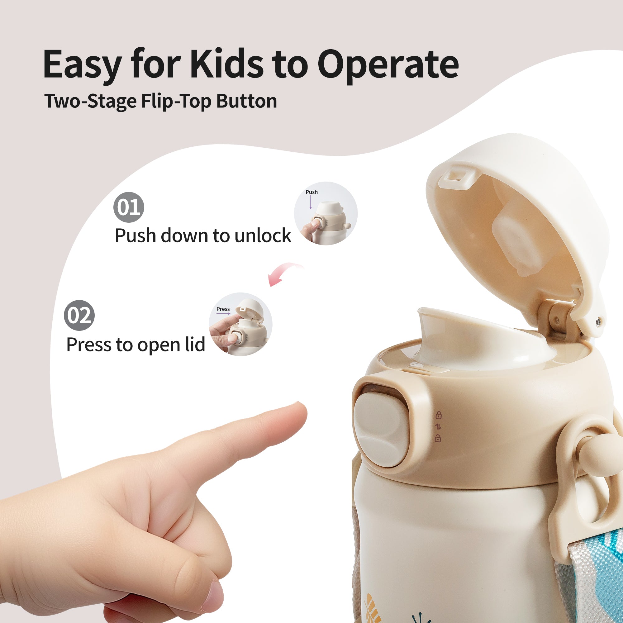 Kids' Stainless Steel Insulated Cup – 17 oz / 500ml(Little-Doctor goes skating)