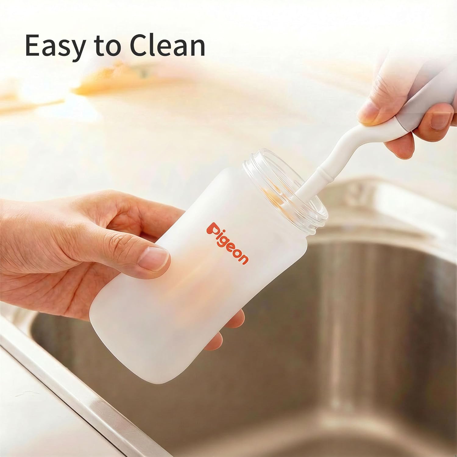 5oz Silicone Coated Glass Baby Bottle, , Wide Neck, (Pack of 2)