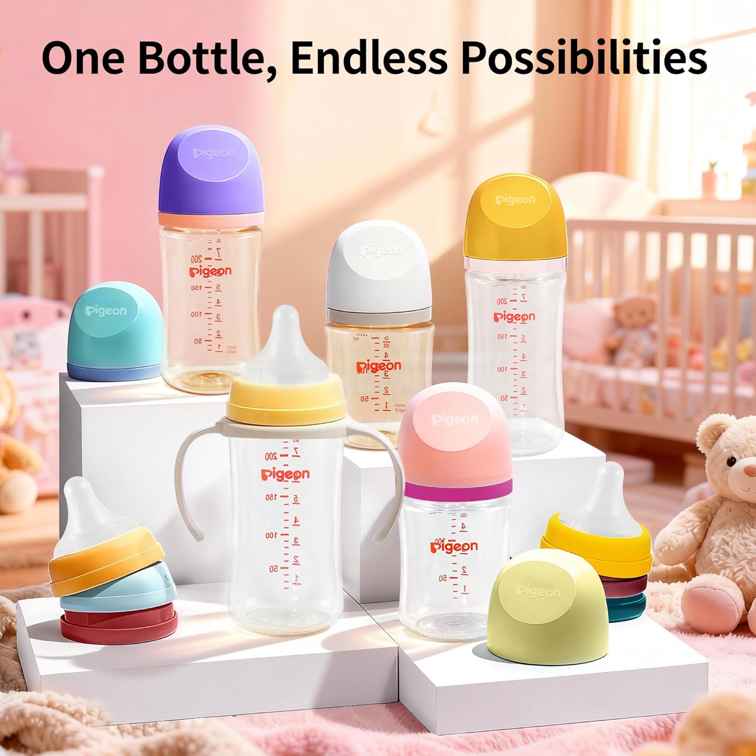 Pigeon Mystery Color Pack - Baby Bottle – 5.4 oz (160 ml)