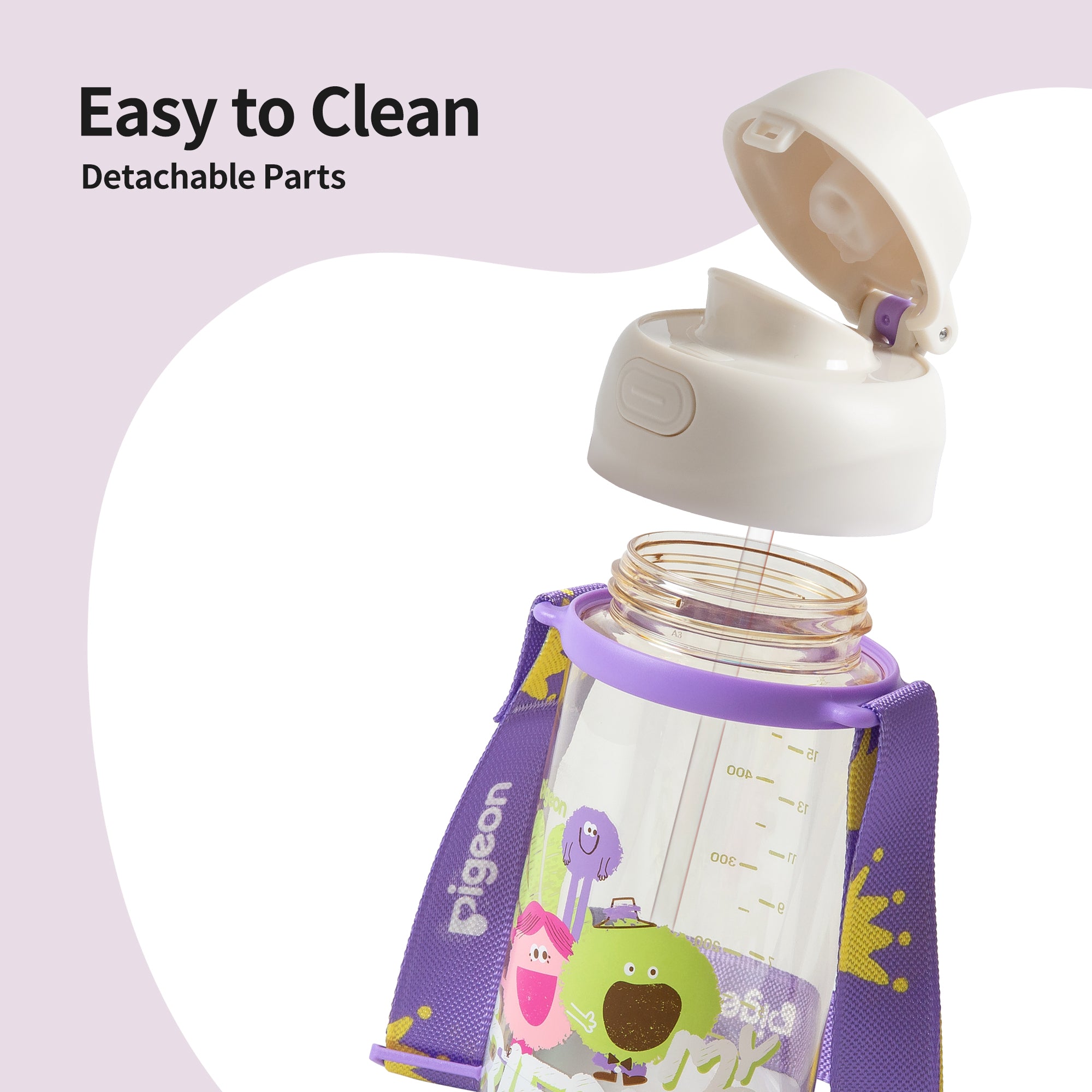 Pigeon Double Port PPSU Drinking cup 36M+(Sugar beans and friends)