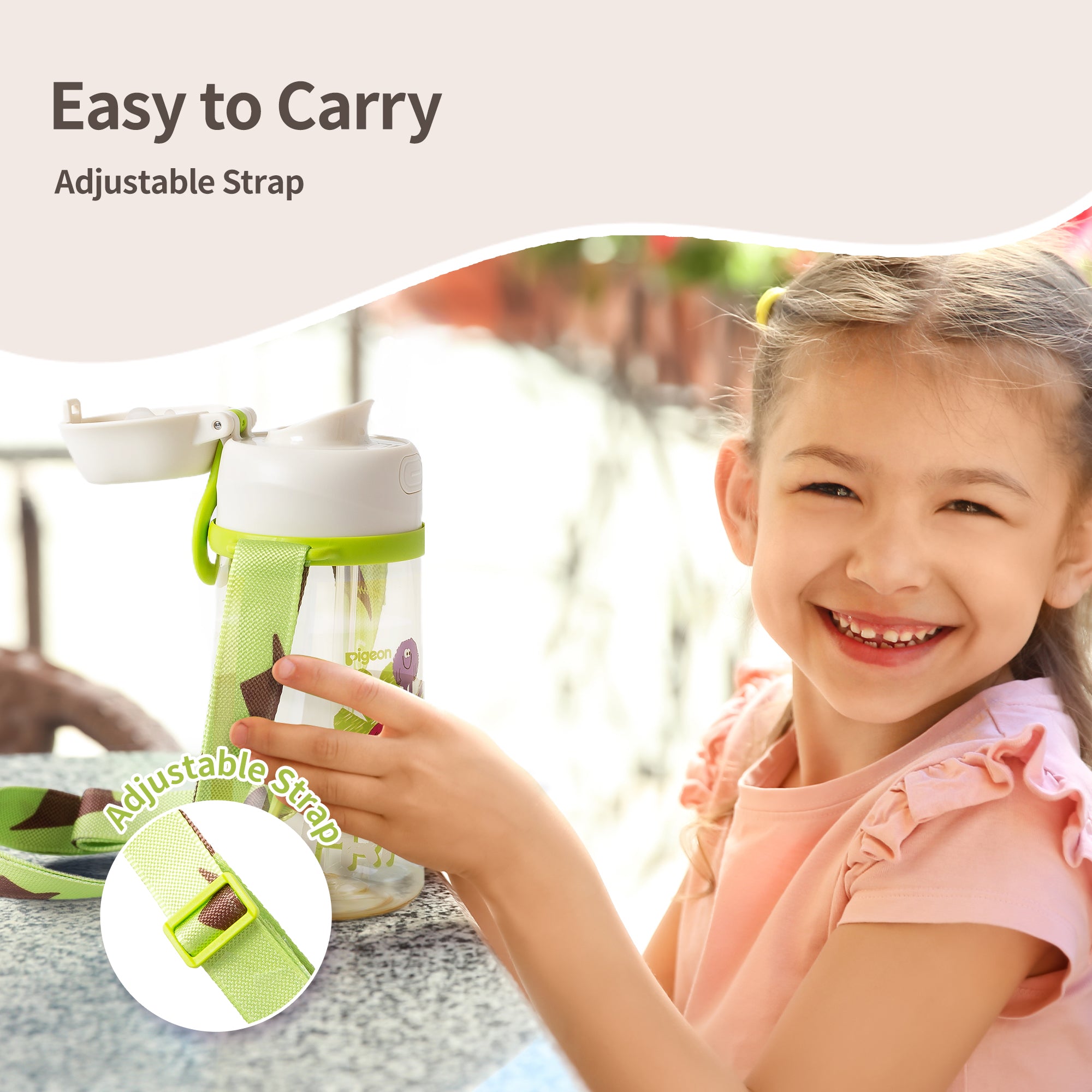 Pigeon Double Port PPSU Drinking cup 36M+(talkative and friends)