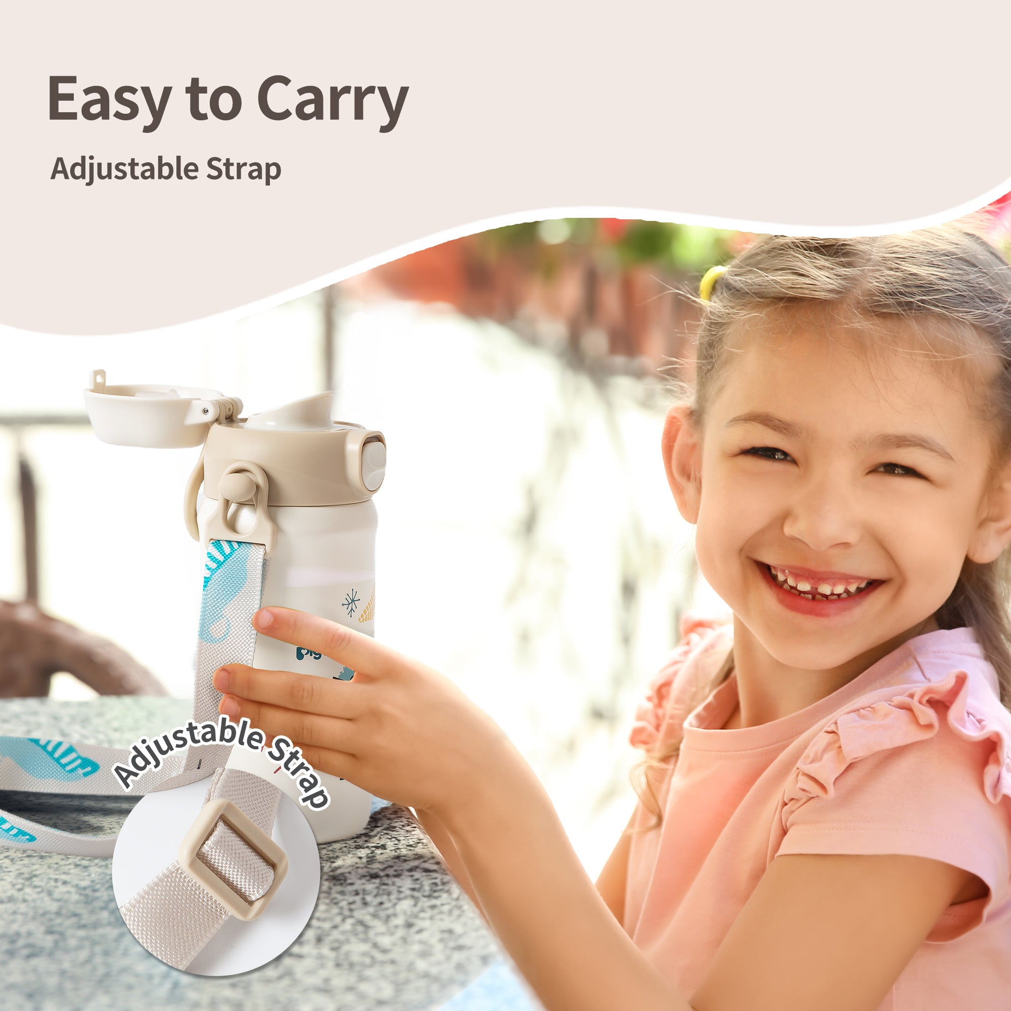 Kids' Stainless Steel Insulated Cup – 17 oz / 500ml(Little-Doctor goes skating)