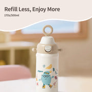 Kids' Stainless Steel Insulated Cup – 17 oz / 500ml(Little-Doctor goes skating)-9