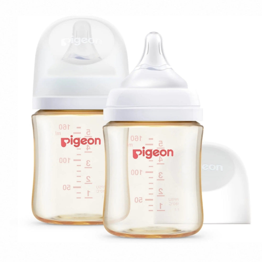 PPSU Wide Neck Baby Bottle for Newborns 2 Packs,5.4 Oz
