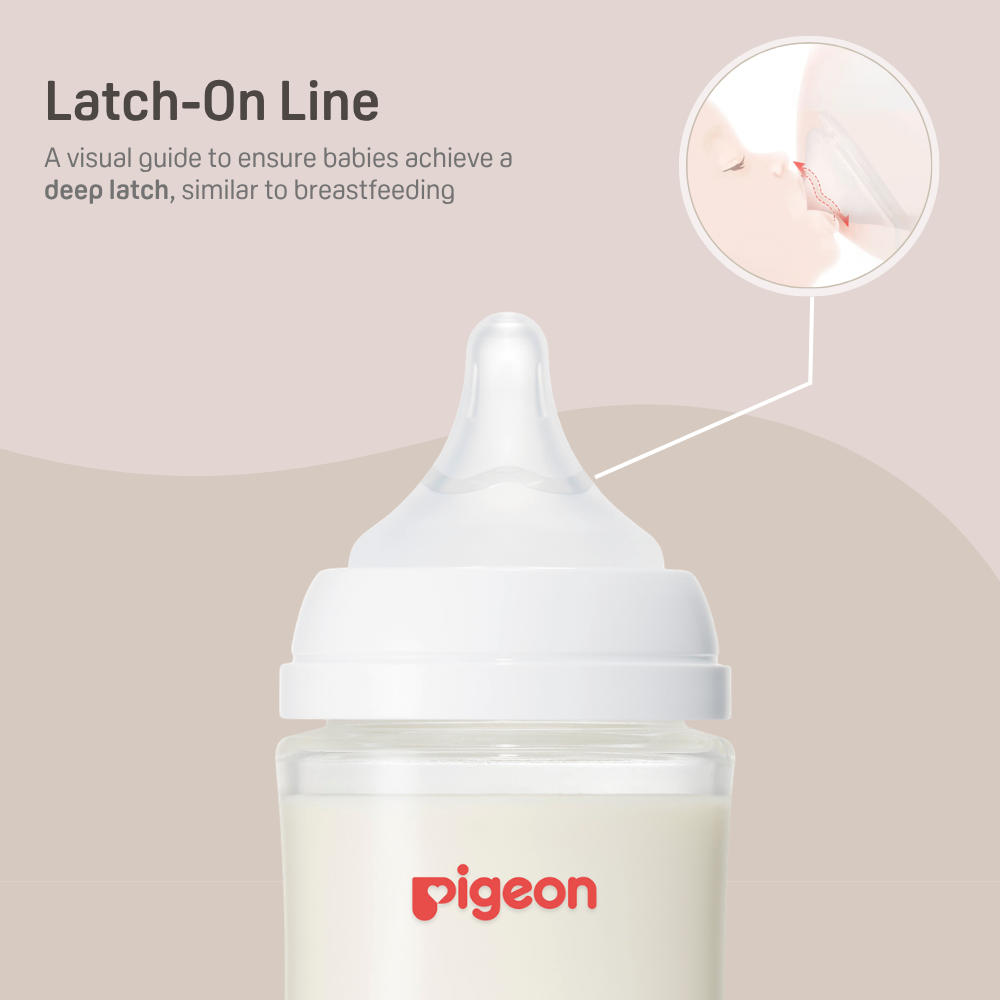 Glass Wide Neck Baby Bottle, 2Packs, 8.1 Oz(240 ml) for 3+ months
