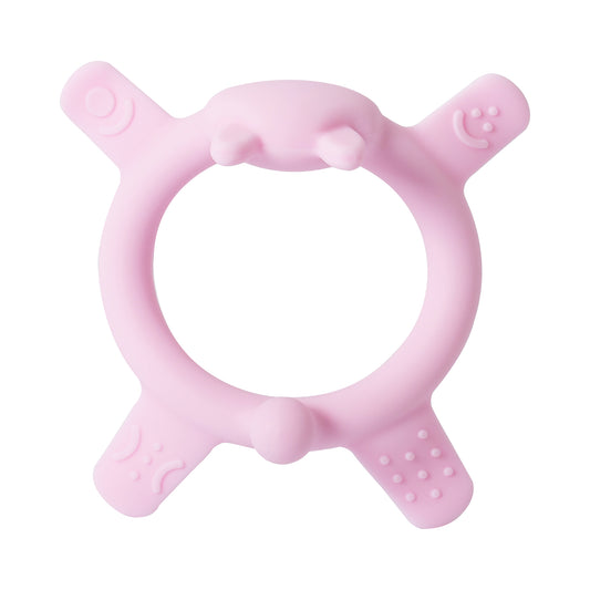 Pigeon Rabbit Silicone Teether for sipping(Pink)
