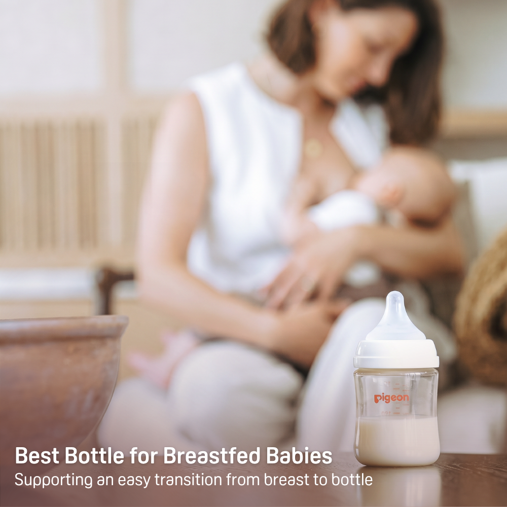 Glass Wide Neck Baby Bottle, 2 Packs, 5.4 Oz(160ml) for newborns