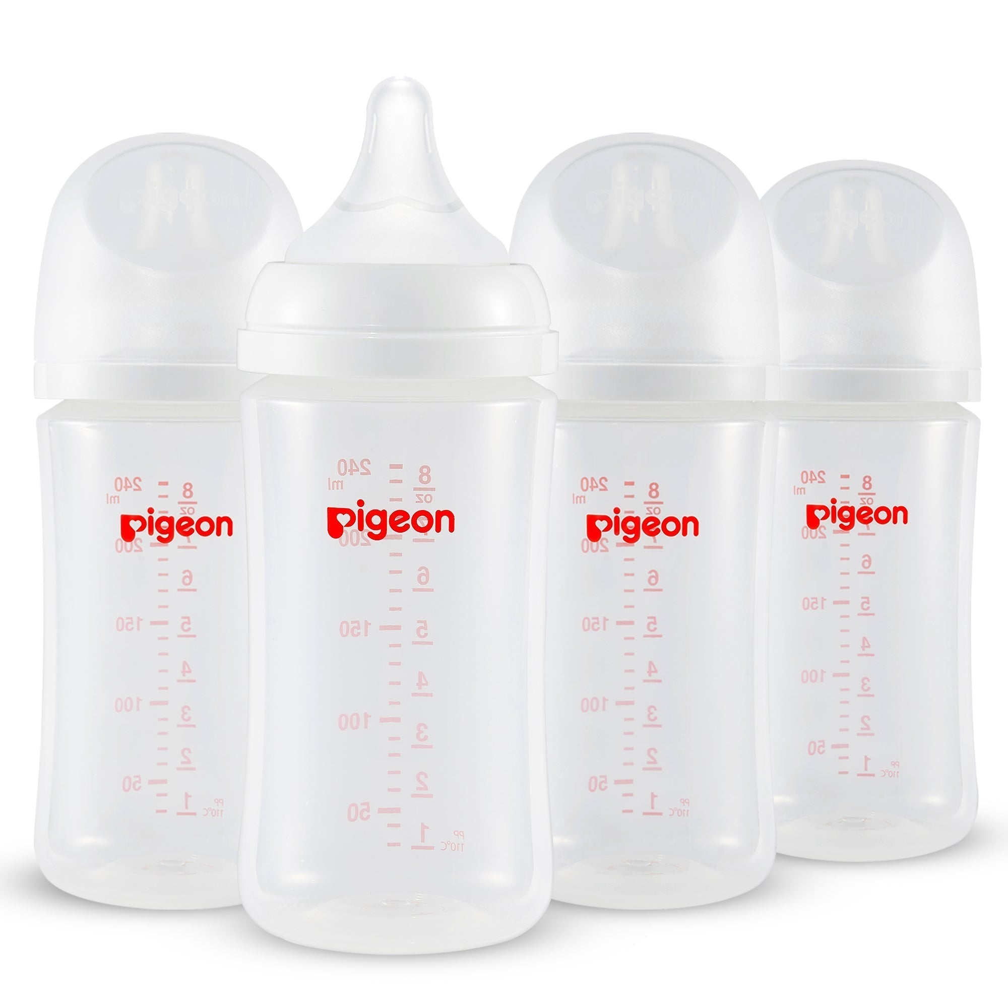 PP Wide Neck Soft Touch Baby Bottle 4 packs, 5.4 Oz