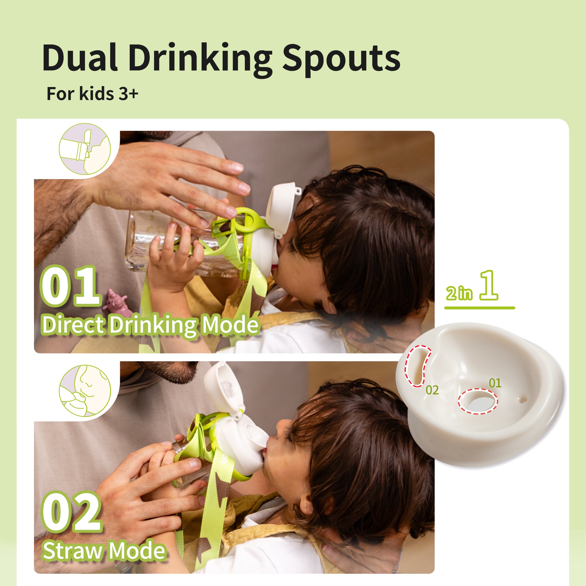 Pigeon Double Port PPSU Drinking cup 36M+（talkative and  friends）