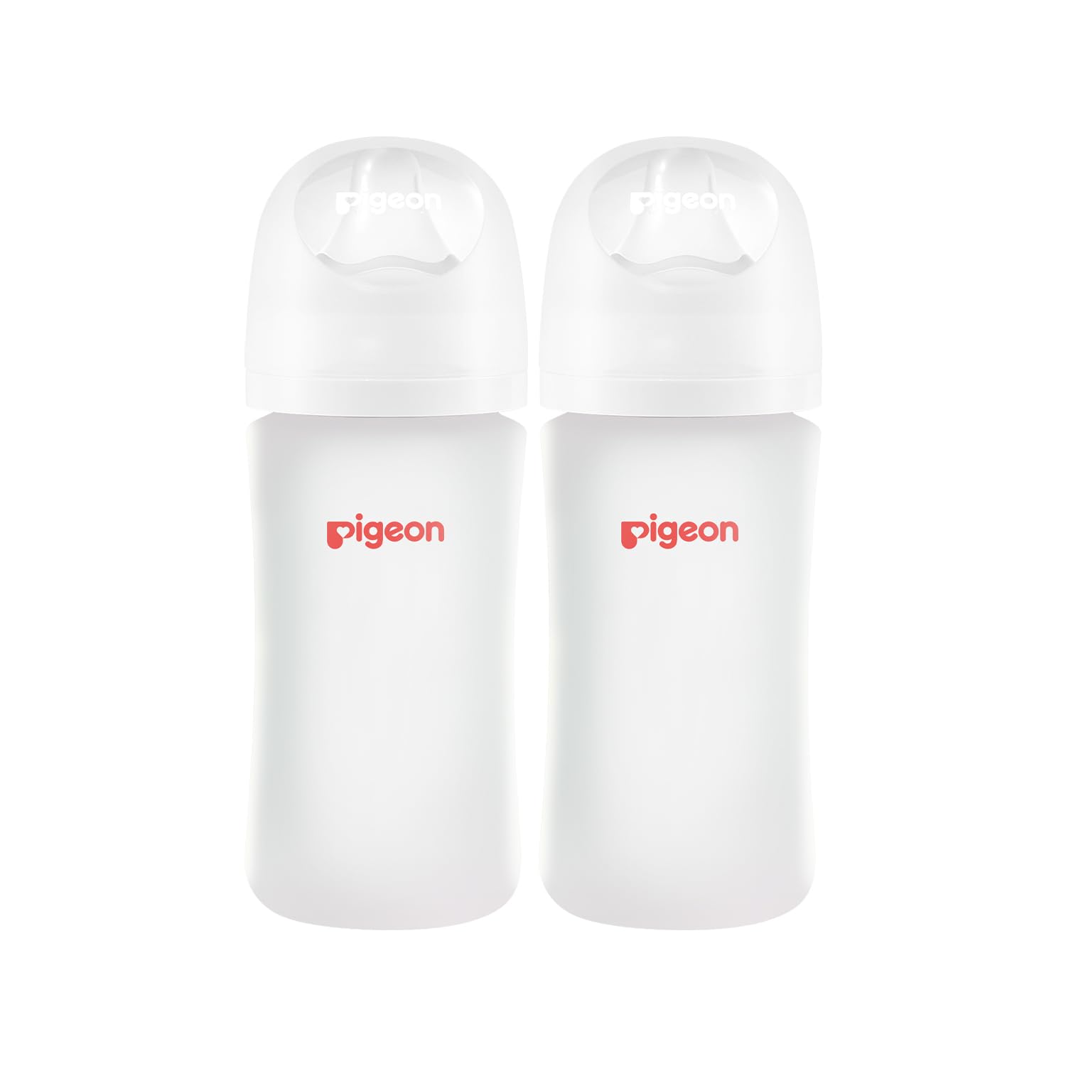 8oz Silicone Coated Glass Baby Bottle, Wide Neck 8 Oz (Pack of 2)