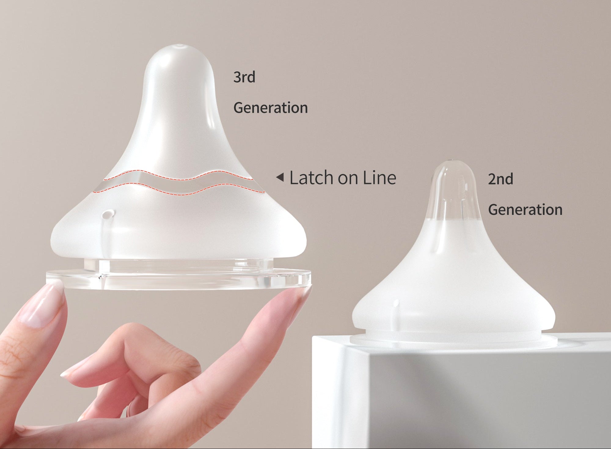 Pigeon Wide Neck Nipple S 3Pcs