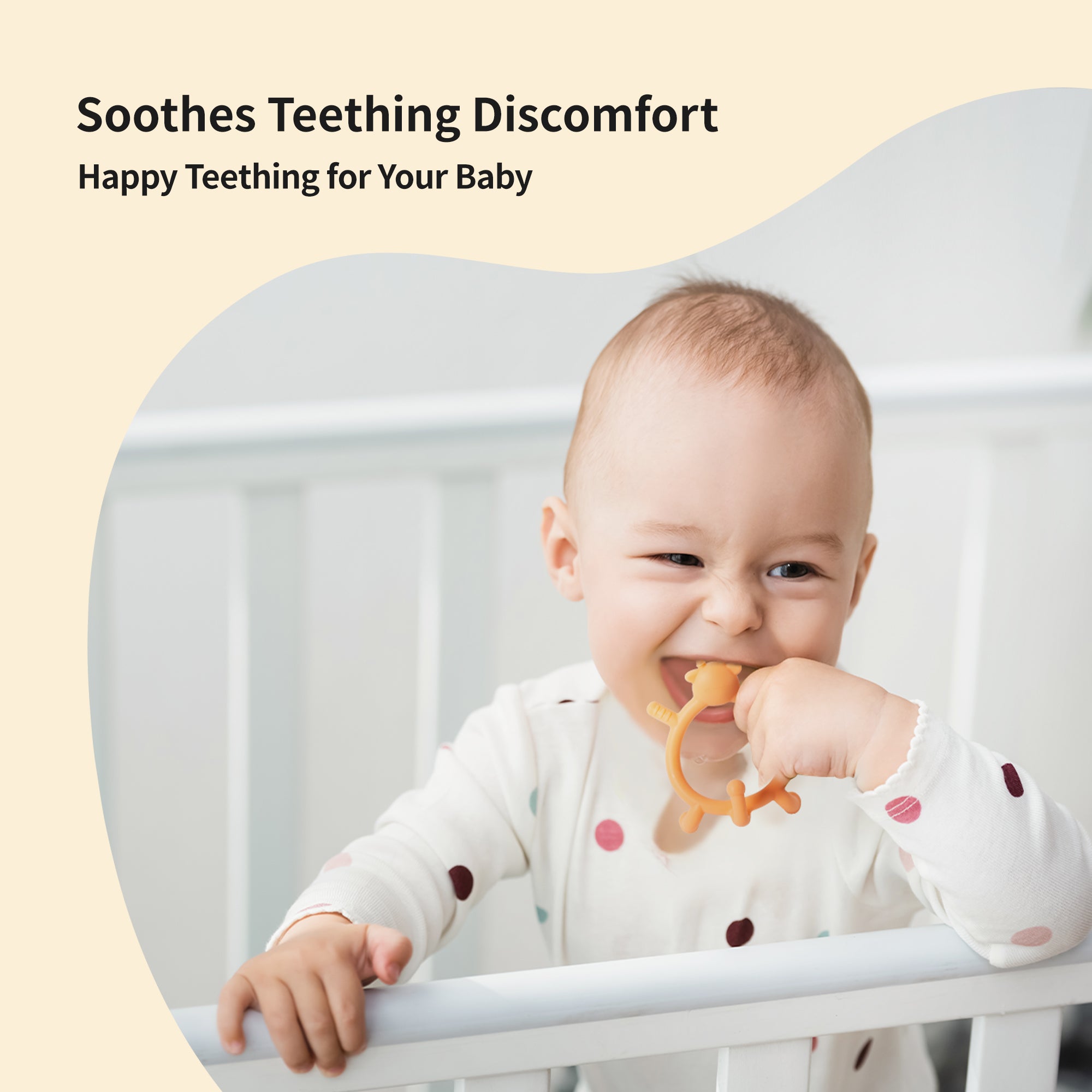 Pigeon Deer Silicone Teether for sipping(Orange)