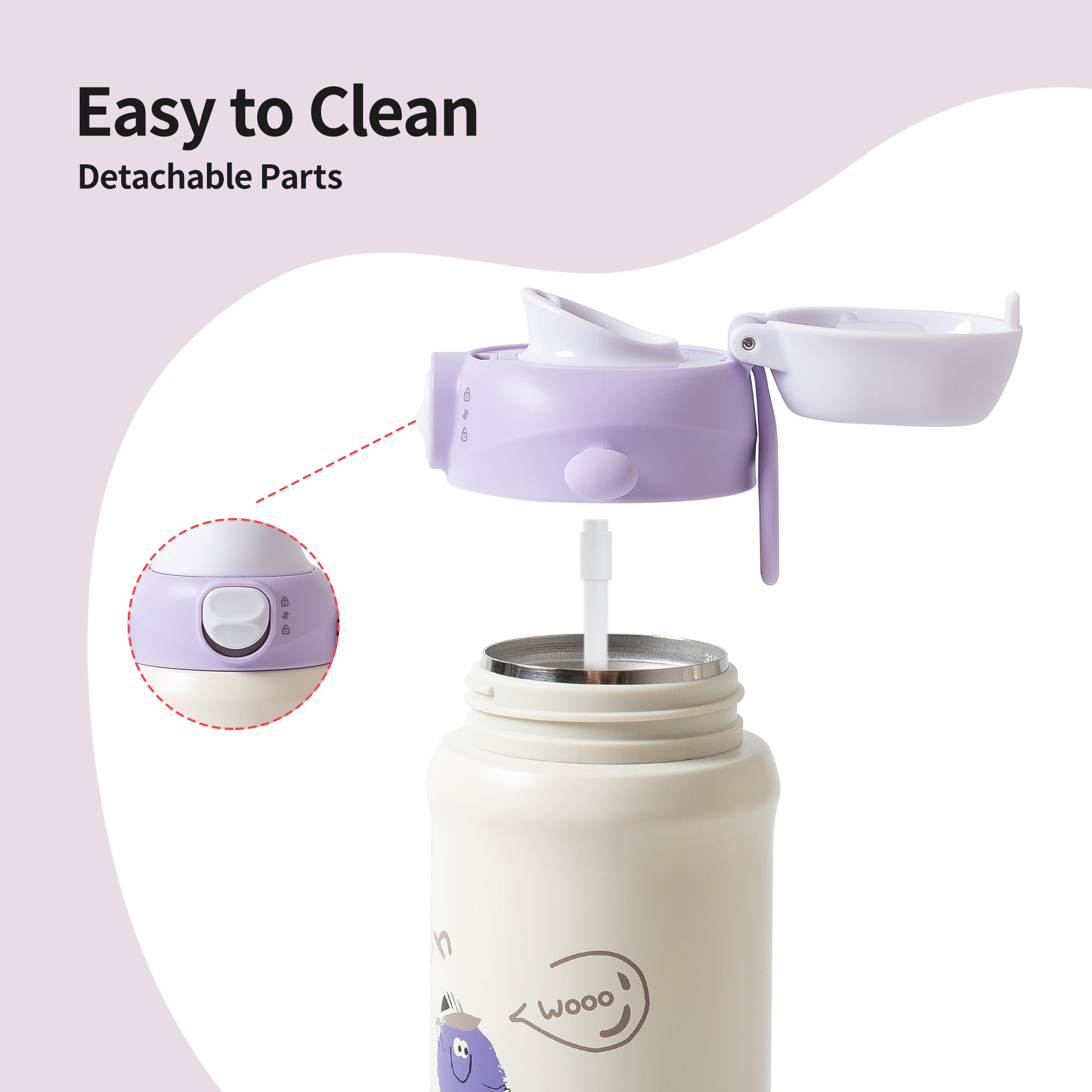 Kids' Stainless Steel Insulated Cup – 17 oz / 500ml（Lone-legs goes Stakeboarding）