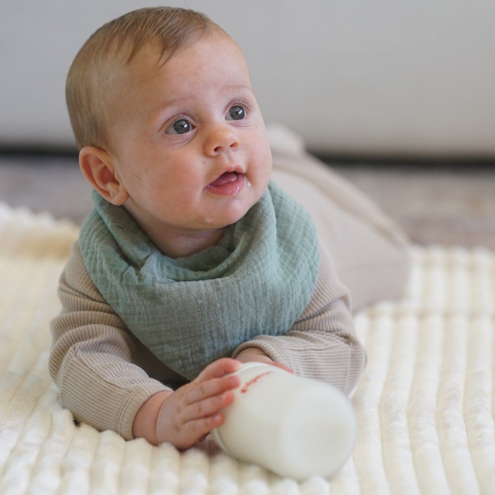 5oz-Silicone Coated Glass-Baby Bottle-Wide Neck-Pack of 2