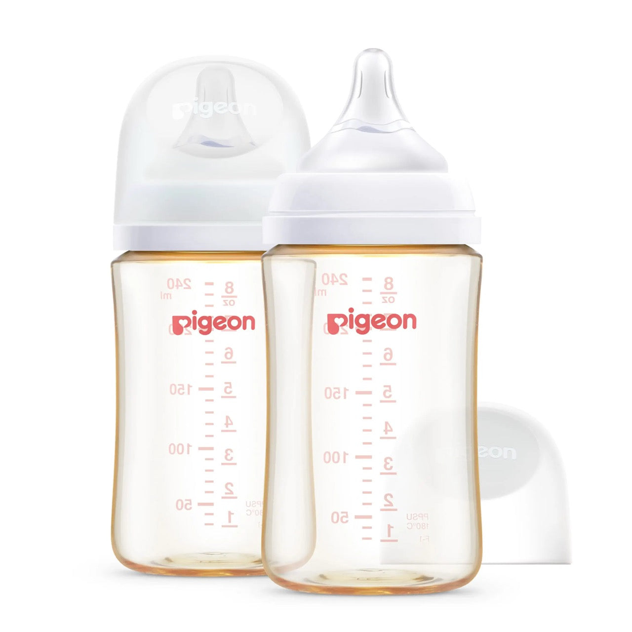 PPSU Wide Neck Baby Bottle 2 Packs, 8.1 Oz (3+ months)