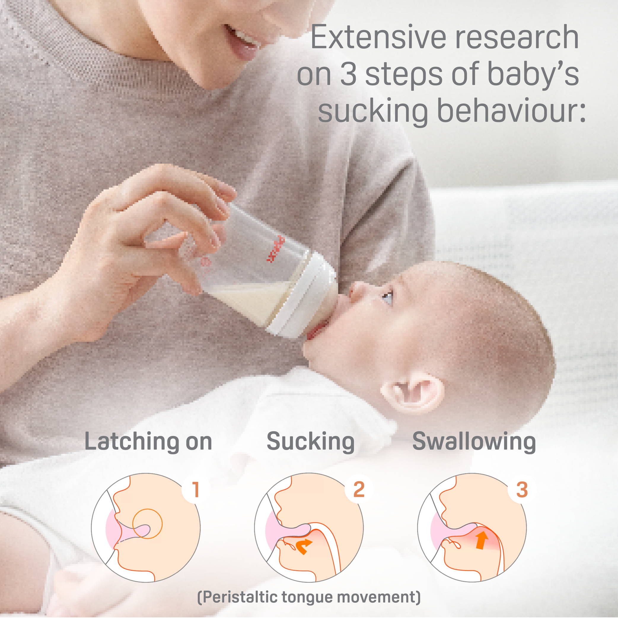 PP Wide Neck Soft Touch Baby Bottle 4 packs, 5.4 Oz（for Newborns)(Not Glass)