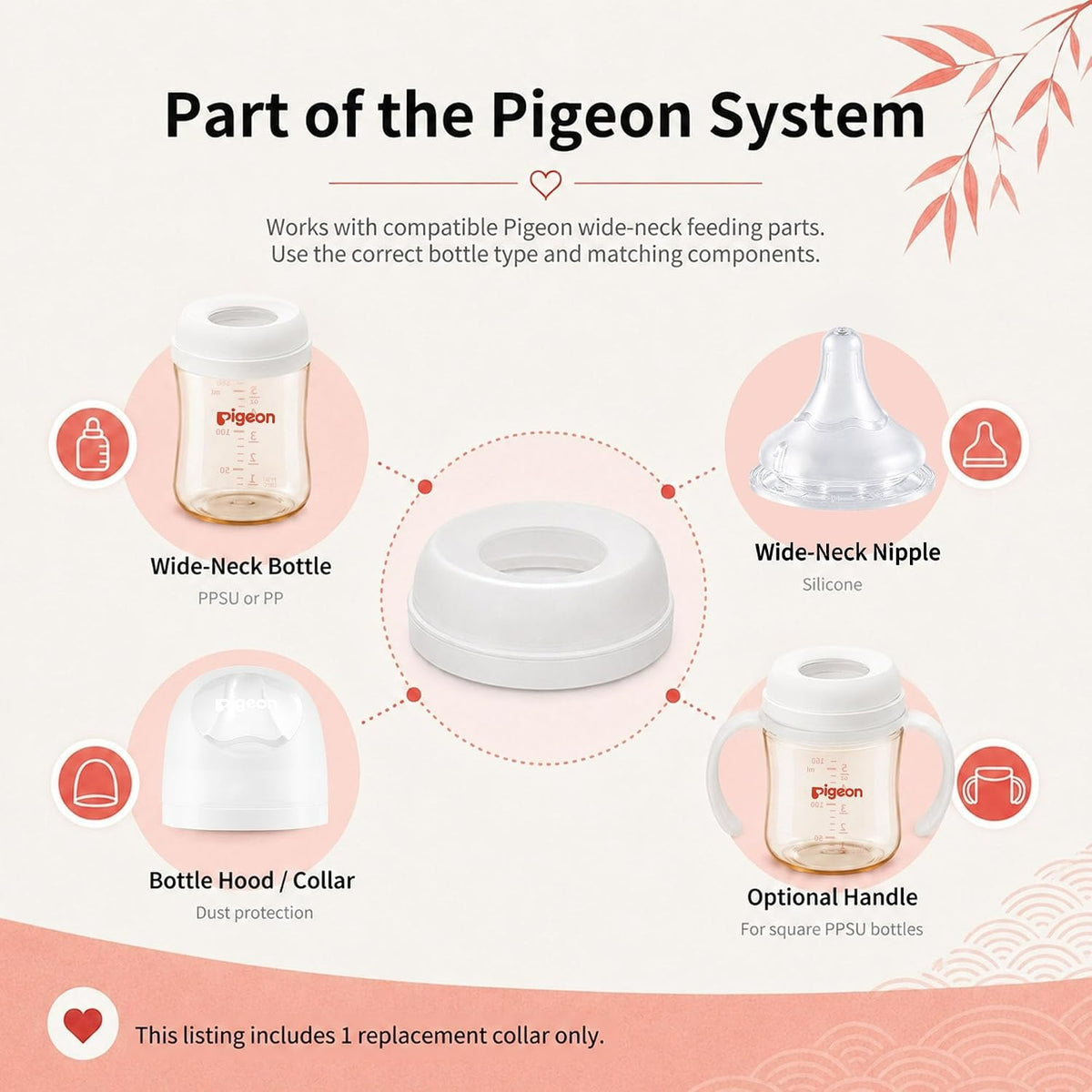 Pigeon Mix & Match Baby Bottle – Build Your Own Bottle